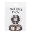 Got Big Dick 2 Pack Cock Rings - Black