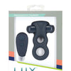 Lux Active Triad 4.5" Vibrating Dual Ring w/Remote - Dark Blue