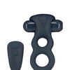 Lux Active Triad 4.5" Vibrating Dual Ring w/Remote - Dark Blue