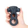 Lux Active Triad 4.5" Vibrating Dual Ring w/Remote - Dark Blue