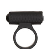 Cosmic Cock Ring w/Rechargeable Bullet - 9 Functions Black