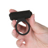 Cosmic Cock Ring w/Rechargeable Bullet - 9 Functions Black