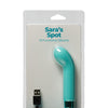 Sara's Spot Rechargeable Bullet w/G Spot Sleeve - 10 Functions Teal