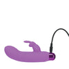 Alice's Bunny Rechargeable Bullet w/Rabbit Sleeve - 10 Functions Purple
