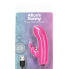 Alice's Bunny Rechargeable Bullet w/Rabbit Sleeve - 10 Functions Pink