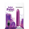 Bullet Point Rechargeable Bullet - 10 Functions Purple