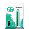 Bullet Point Rechargeable Bullet - 10 Functions Teal
