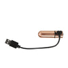 First Class Mini Rechargeable Bullet w/Crystal - 9 Functions Rose Gold