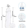 Crystal Addiction 6" Dong - Clear