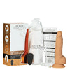 Naked Addiction 8" Rotating & Vibrating Dong w/Remote - Caramel