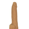 Naked Addiction 9" Thrusting  Dong w/Remote - Caramel
