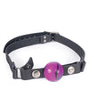 Spartacus Nickel Free Silicone Ball Gag - Purple