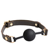 Spartacus Silicone Ball Gag - Brown Leather Strap 43mm Ball
