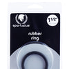 Spartacus 1.5" Rubber Cock Ring - Black