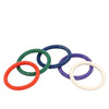 Spartacus 1.5" Rubber Cock Ring Set - Rainbow Pack of 5