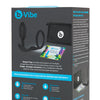 b-Vibe Snug & Tug Weighted Silicone & Penis Ring - 128 g Black