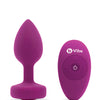b-Vibe Remote Control Vibrating Jewel Plug (S/M) - Assorted Colors