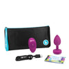 b-Vibe Remote Control Vibrating Jewel Plug (S/M) - Assorted Colors