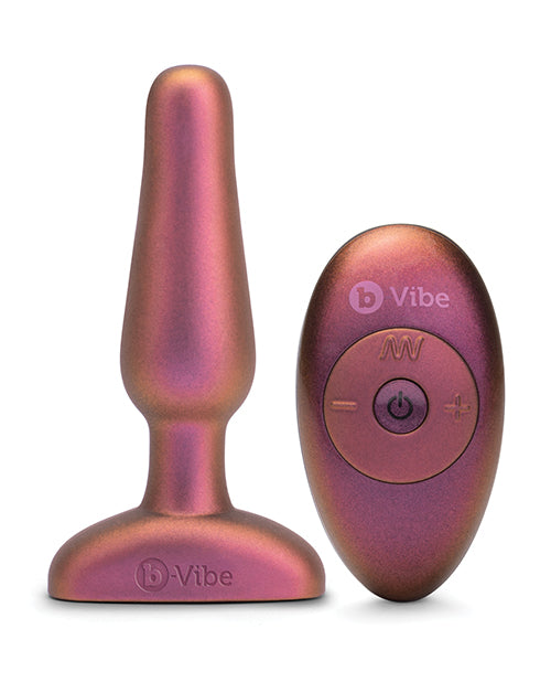 b-Vibe 5 Year Anniversary Collection Novice Remote Control Plug Set - Galaxy Plum
