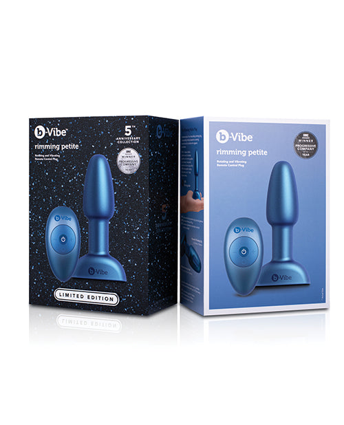 b-Vibe 5 Year Anniversary Collection Rimming Petite Rotating & Vibrating Remote Control Plug Set