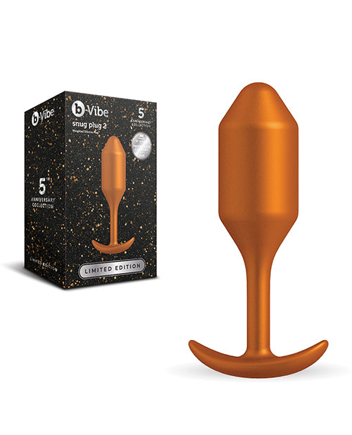 b-Vibe 5 Year Anniversary Collection Snug Plug 2 Weighted Silicone Plug Set - Sunburst
