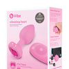 b-Vibe Vibrating Heart Plug S/M - Pink