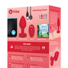 b-Vibe Vibrating Heart Plug M/L - Red