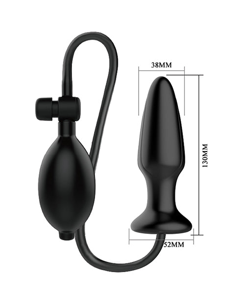 Mr. Play Inflatable Anal Plug - Black