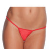 Low Rise Lycra G-String - Red