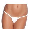 Low Rise Lycra G-String - White