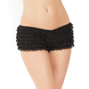 Ruffle Shorts w/Back Bow Detail - Black