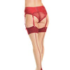 Cuban Heel & Sheer Thigh High w/Back Seam - Merlot/Nude