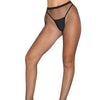 Fishnet Back Cutout Pantyhose Black O/S