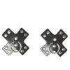 Studded Cross Reusable Pasties - Black O/S