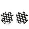Fishnet Cross Pasties (One Time Use) - Black O/S