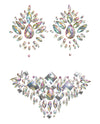 Iridescent Body Gem & Jewel Pasties Set - Multi O/S