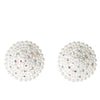 Pearl & Rhinestones Round Reusable Pasties - White O/S