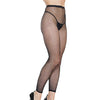 Footless Fishnet w/Rhinestone Pantyhose Black O/S