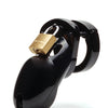 CB-3000 3" Cock Cage & Lock Set - Black