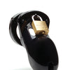 CB-3000 3" Cock Cage & Lock Set - Black