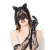 Darque Sex Kitten Mask & Glove Set Black O/S