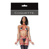 Play Darque Halter Top, Crtchlss Pnty, Gartrs & Restraints (Psties & G Not Included)  Merlot O/S