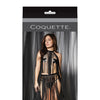 Play Darque Fringe Harness Top & Skirt Black O/S