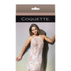 Classic Sheer Eyelash Lace Babydoll & G-String White O/S