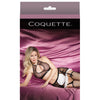 Fashion Dot Mesh Satin French Maid Halter Top & Skirt - Black