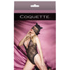 Fashion Stretch Lace Kitty Teddy & Mask - Black