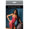 Sleek Seamless Stretch Fishnet Tube Dress w/Laser Cutout Details Merlot O/S