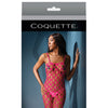 Sleek Seamless Stretch Open Net Bodystocking Neon Pink O/S