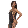 Bold Stretch Lace Versatile Tube Dress w/Strappy Back (G-String Not Included) Black O/S