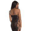 Bold Stretch Lace Versatile Tube Dress w/Strappy Back (G-String Not Included) Black O/S
